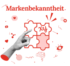 Illustration zur Erklaerung was bedeutet Markenbekanntheit