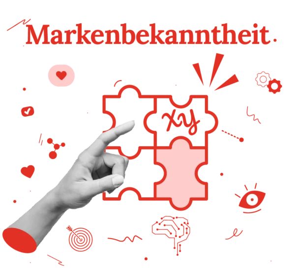 Illustration zur Erklaerung was bedeutet Markenbekanntheit