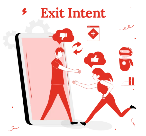 Illustration von Constance Nowak zu Exit Intent