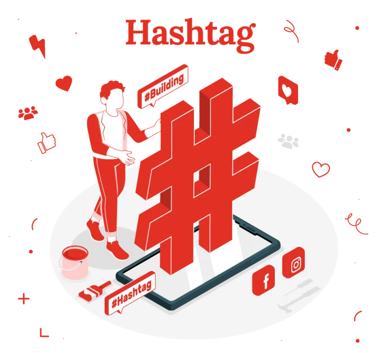 Raute als Zeichen für Hashtags