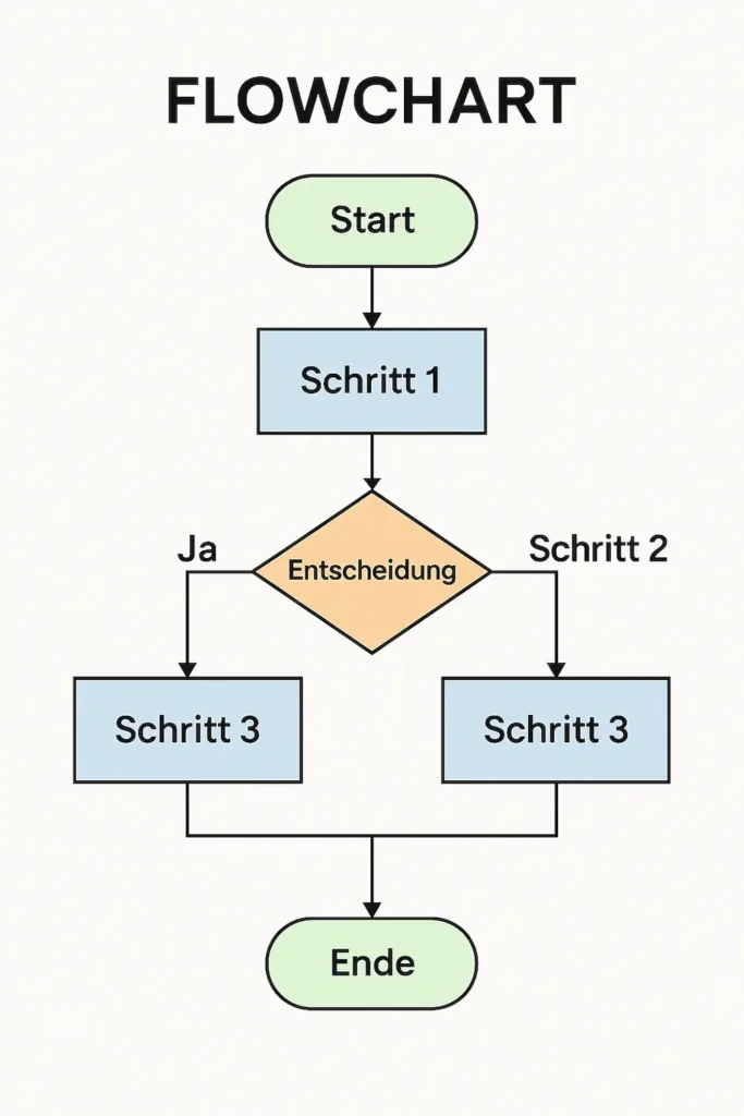 Was ist ein Flowchart einfach erklärt? – mit Beispielen, Tipps und Tools 1 Constance nowak Flowchart Bild