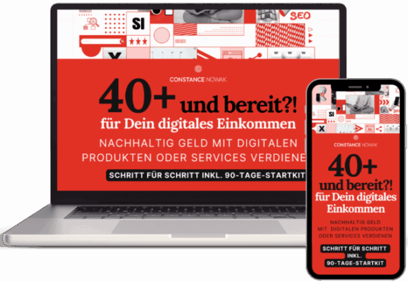 Mockup e-Book 40+ und bereit