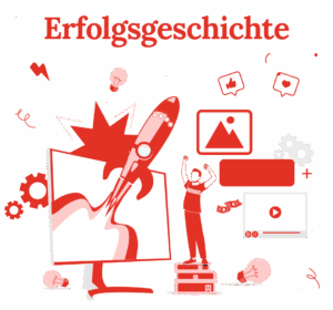 Illustration Erfolgsgeschichte 2025 durch eigenes Online Business