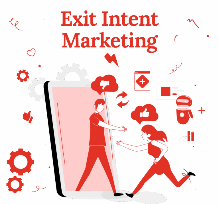 Illustration von Constance Nowak zu Exit Intent Marketing