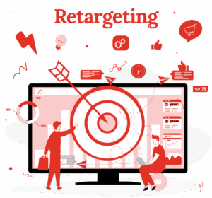 Illustration von Constance Nowak zum Begriff Retargeting