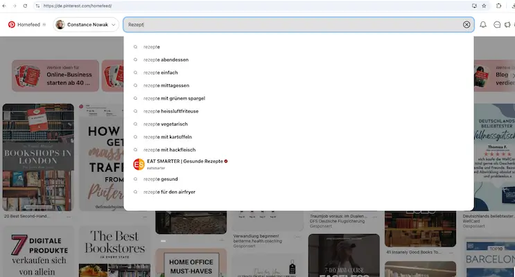 Pinterest-Affiliate-Marketing 2025: So verdienst Du Geld – ganz ohne Blog! 3 2025 pinterest suche