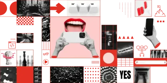 collage-mit-symbolen-handy-um-online-business-darzustellen