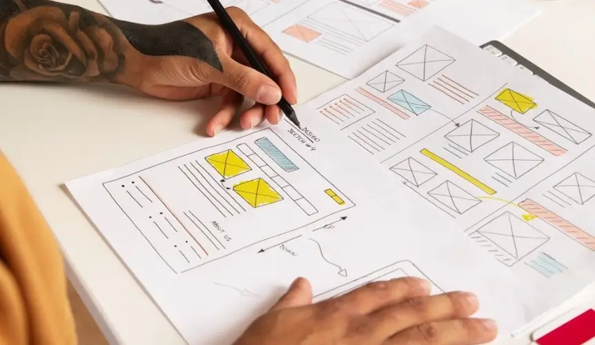 Webdesign für Einsteiger – Schritt-für-Schritt zur eigenen Website ohne Vorkenntnisse 2 skizze des aufbaus einer webseite