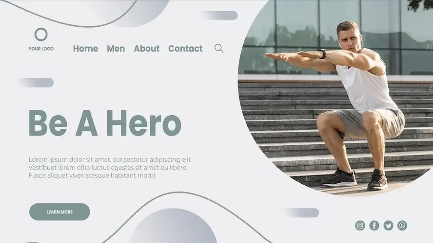 Webdesign für Einsteiger – Schritt-für-Schritt zur eigenen Website ohne Vorkenntnisse 4 hero section beispiel