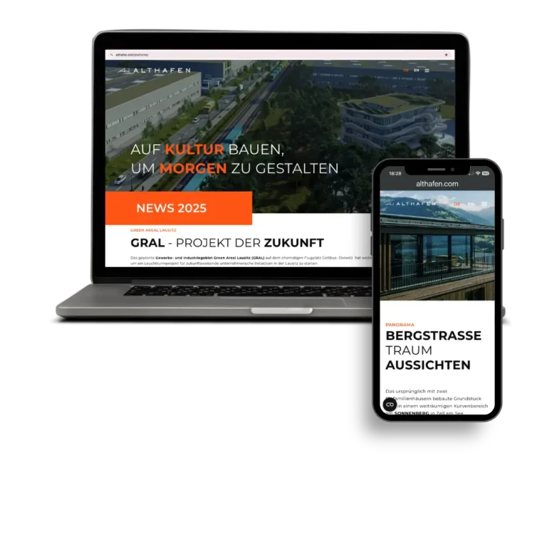 ALTHAFEN Real Estate Webdesign