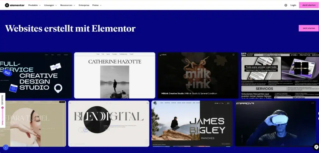 Warum WordPress + Elementor langfristig die beste Wahl für Dein Business sind - Teil 4 3 elementor screenshot webseiten vorlagen templates