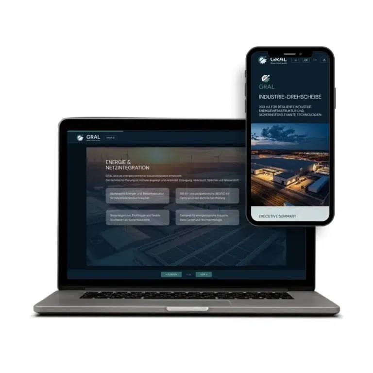 Digitales Magazin GRAL Green Areal Lausitz, Seite Energie und Netzintegration